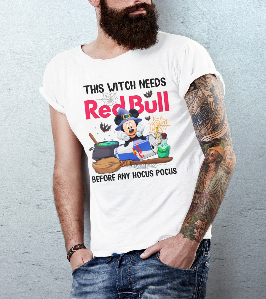 This Witch Needs Red Bull Before Any Hocus Pocus T-Shirt