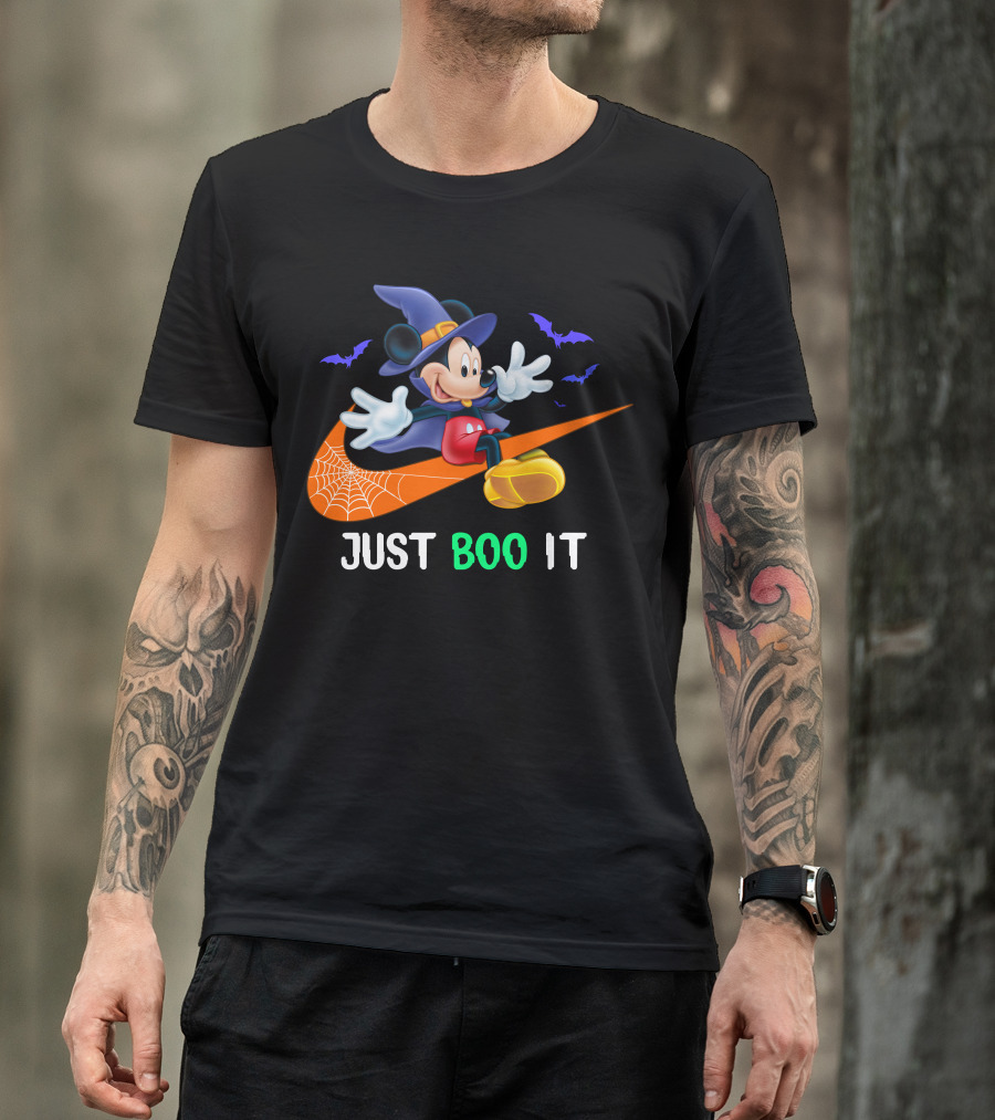 JUST BOO IT Mickey Witch Halloween T-Shirt