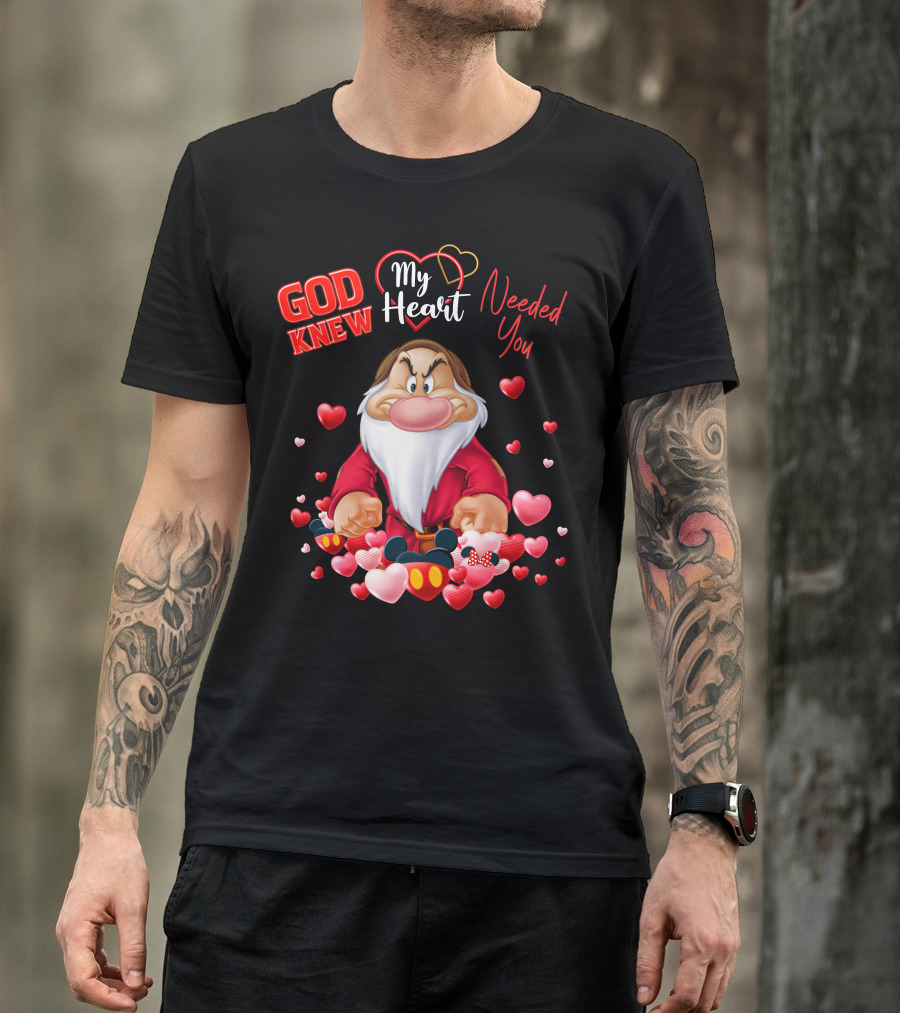 God Knew My Heart Needed You Grumpy Hearts Disney T-Shirt