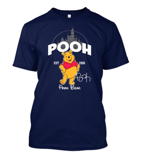 Pooh Bear Est 1926 Castle Backdrop T-Shirt