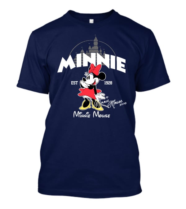 Minnie Mouse Est 1928 Mickey Disney Castle T-Shirt