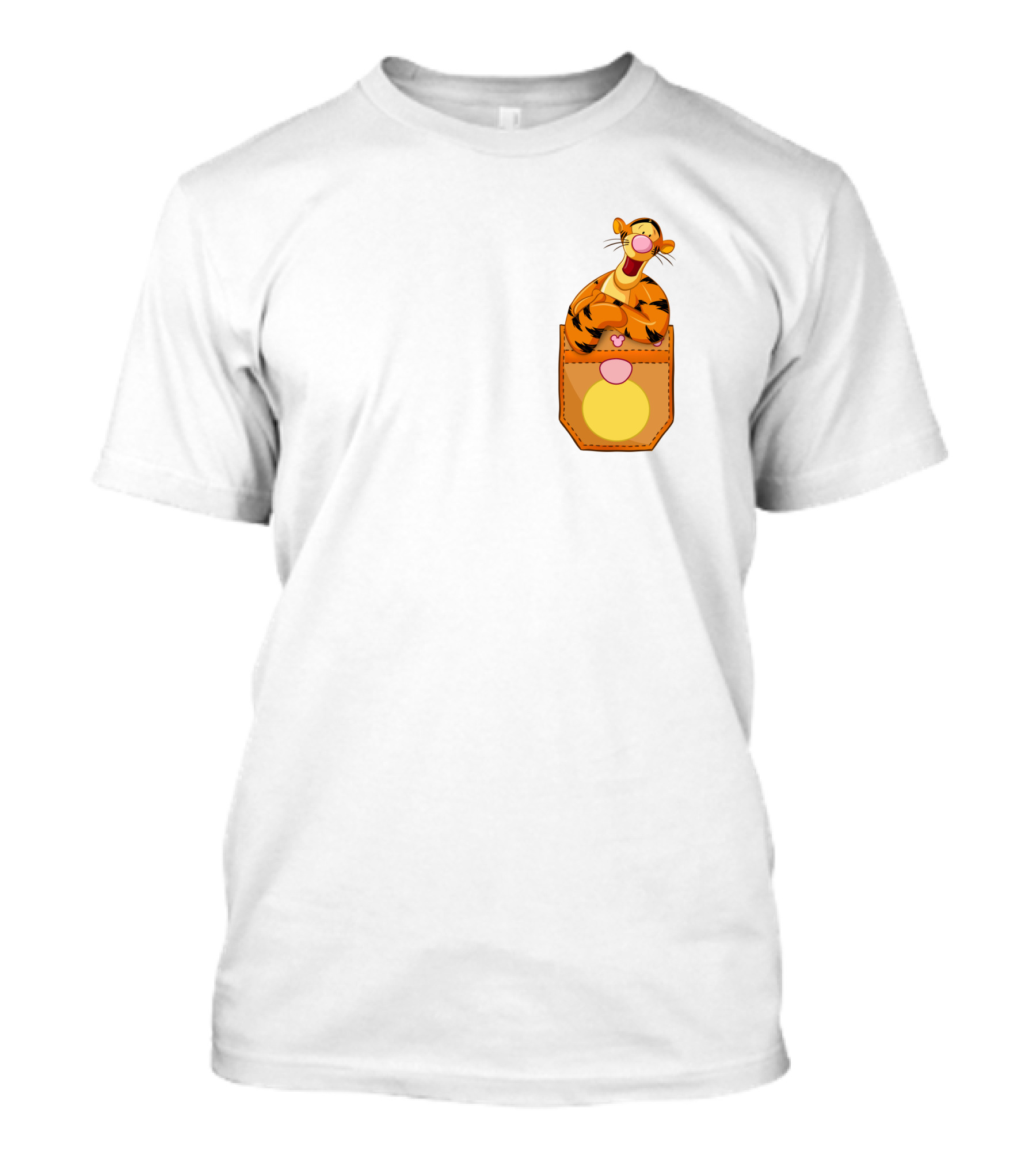 Tigger In Pocket Disney Winnie The Pooh Character T-Shirt