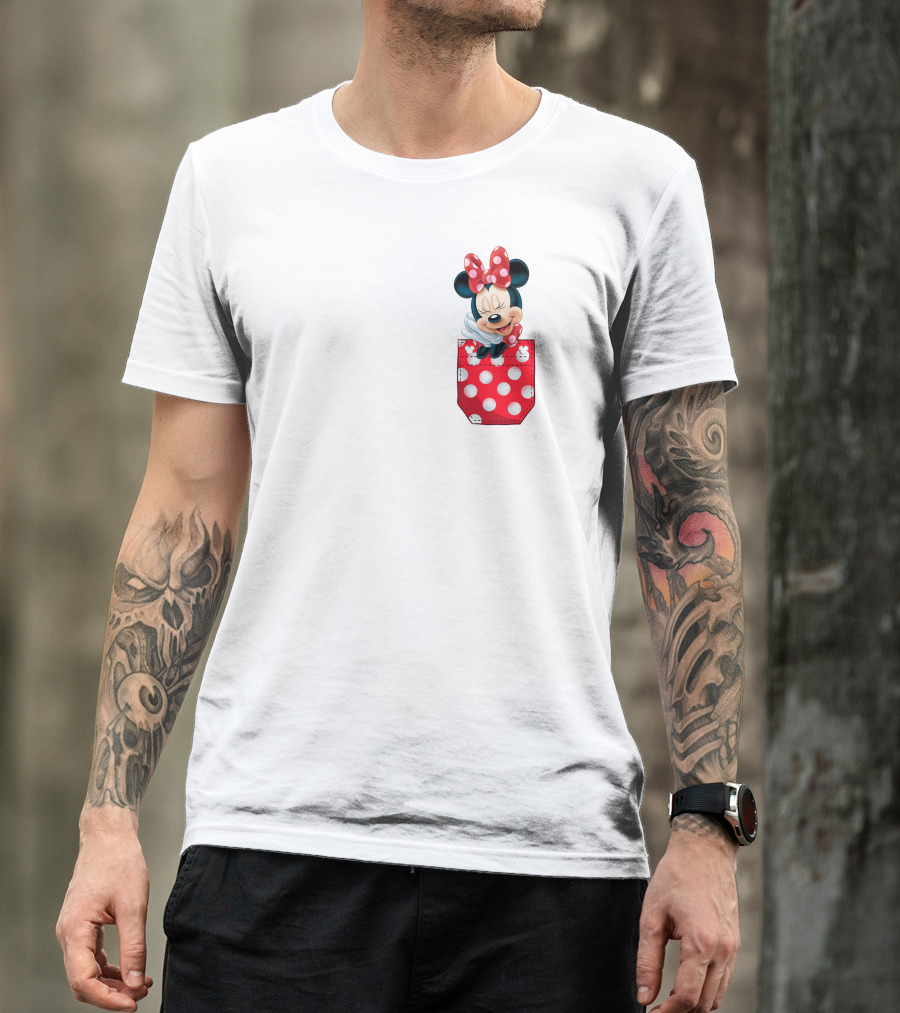 Minnie Mouse Polka Dot Pocket Fun T-Shirt