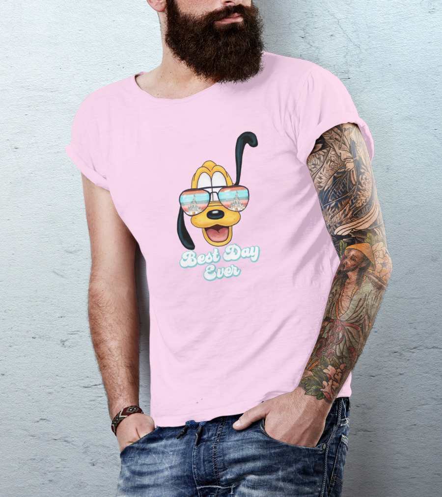 Pluto Sunglasses Best Day Ever T-Shirt