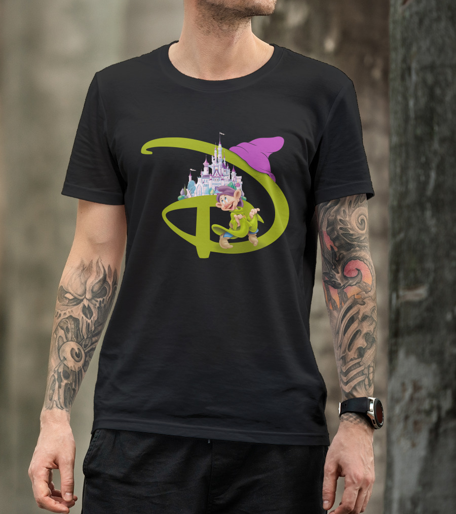Dopey With Disneyland Castle Disney T-Shirt