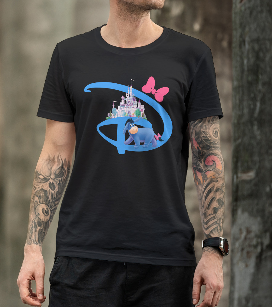 Eeyore Disney Castle Bow T-Shirt