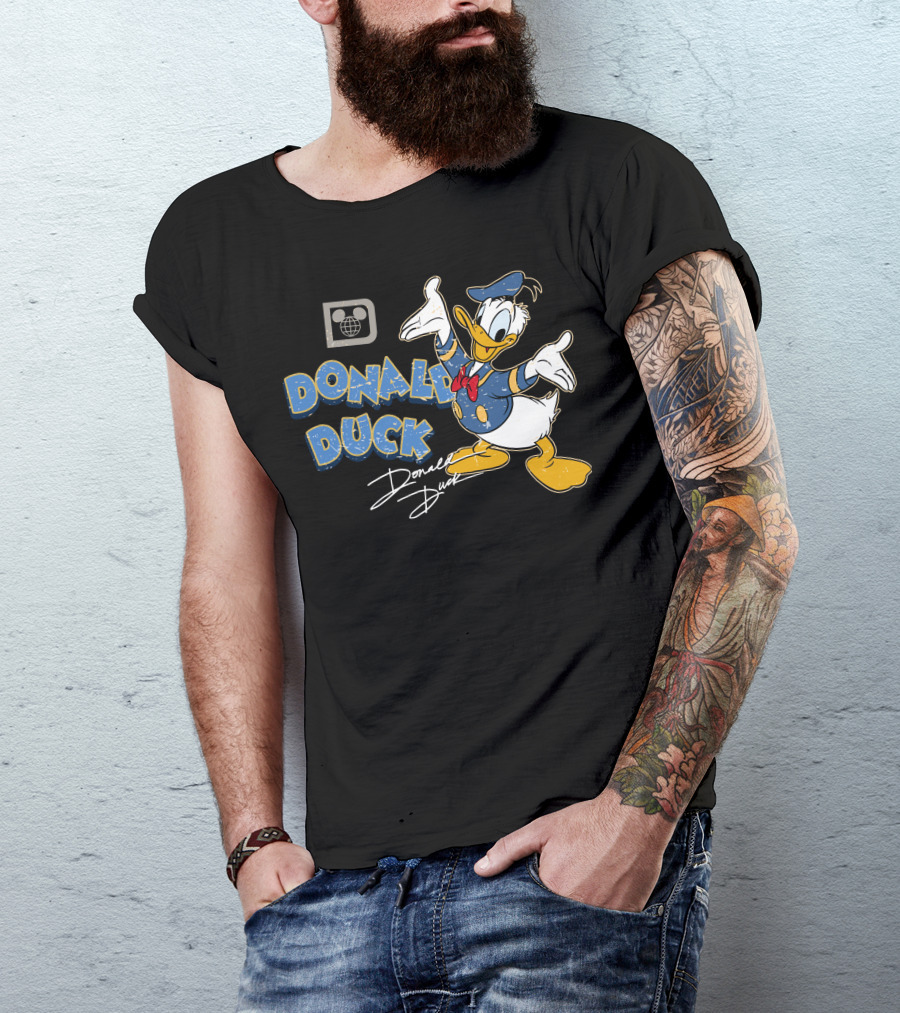 Donald Duck Retro Style Disney Character T-Shirt