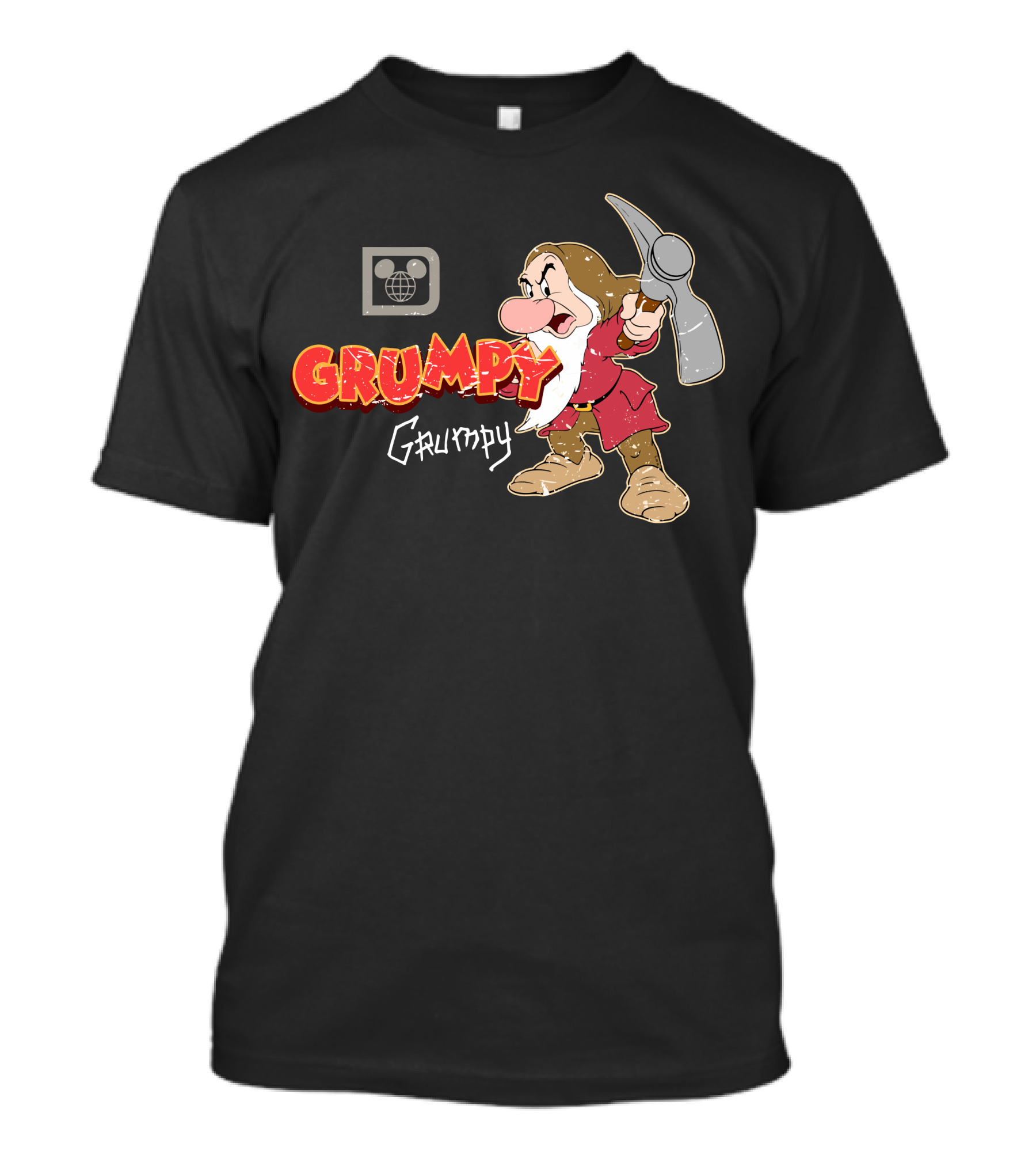 Disney Grumpy Character With Pickaxe T-Shirt