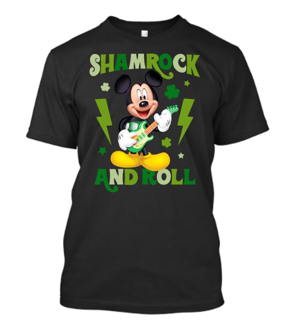 Shamrock And Roll Mickey T-Shirt