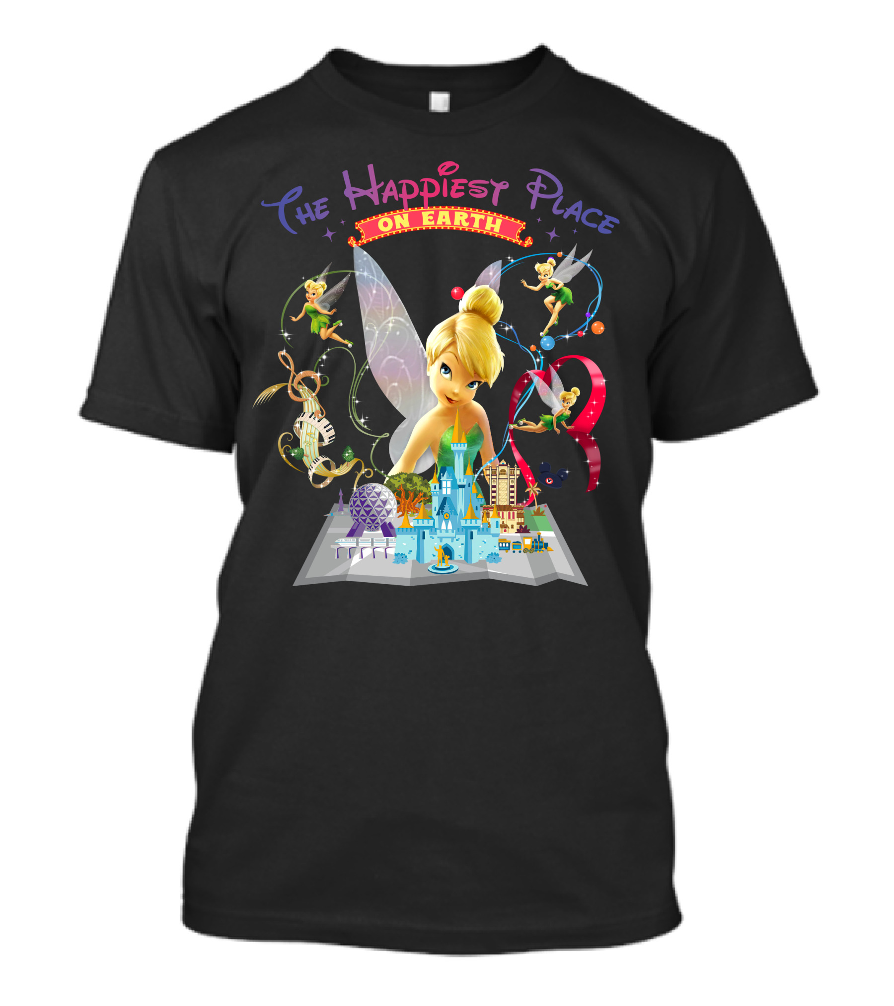 Tinkerbell The Happiest Place On Earth Disney Magic T-Shirt