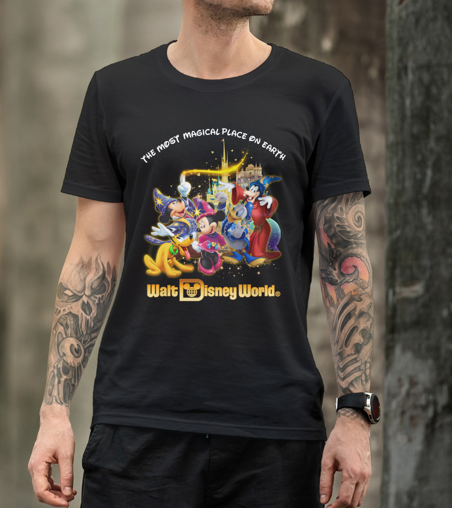 Walt Disney World The Most Magical Place On Earth Mickey & Friends T-Shirt