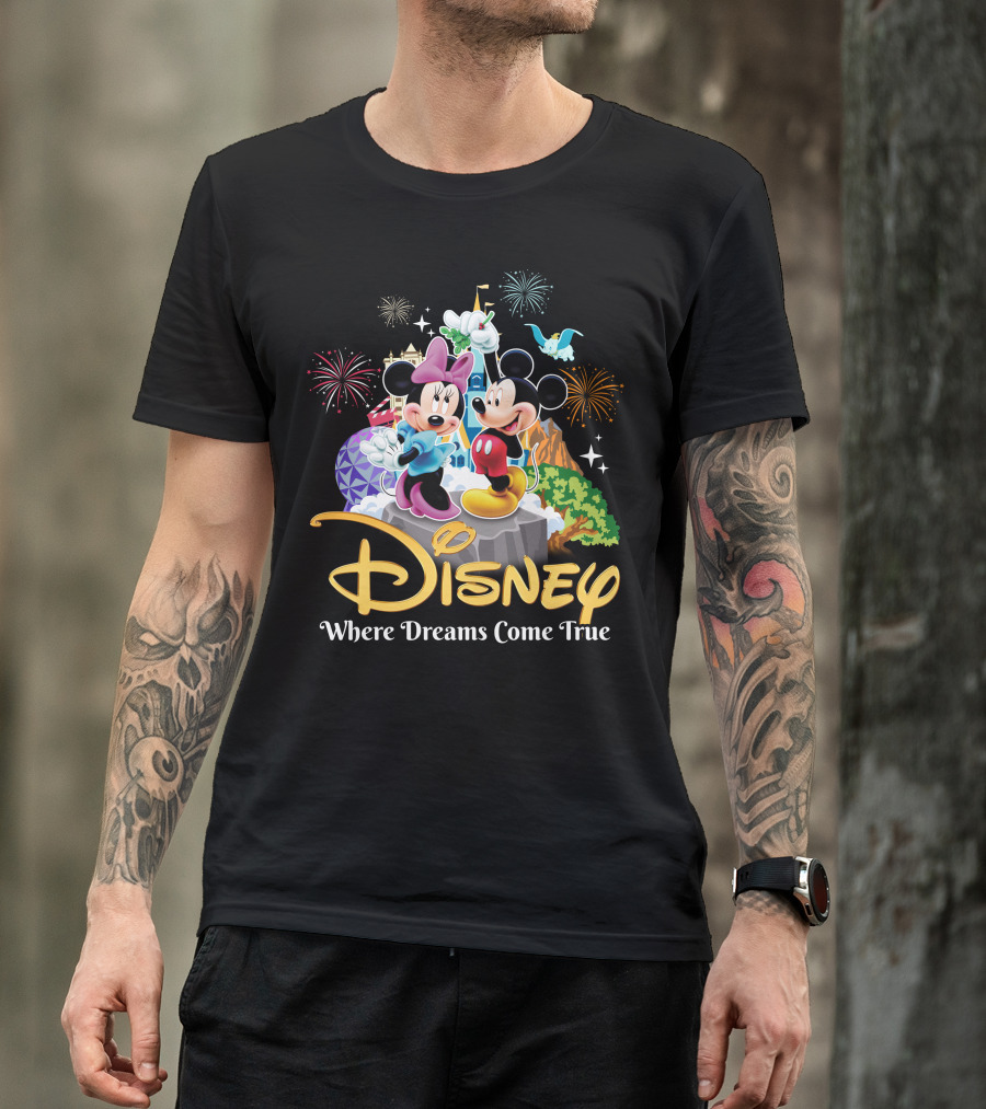 Disney Mickey And Minnie Where Dreams Come True T-Shirt
