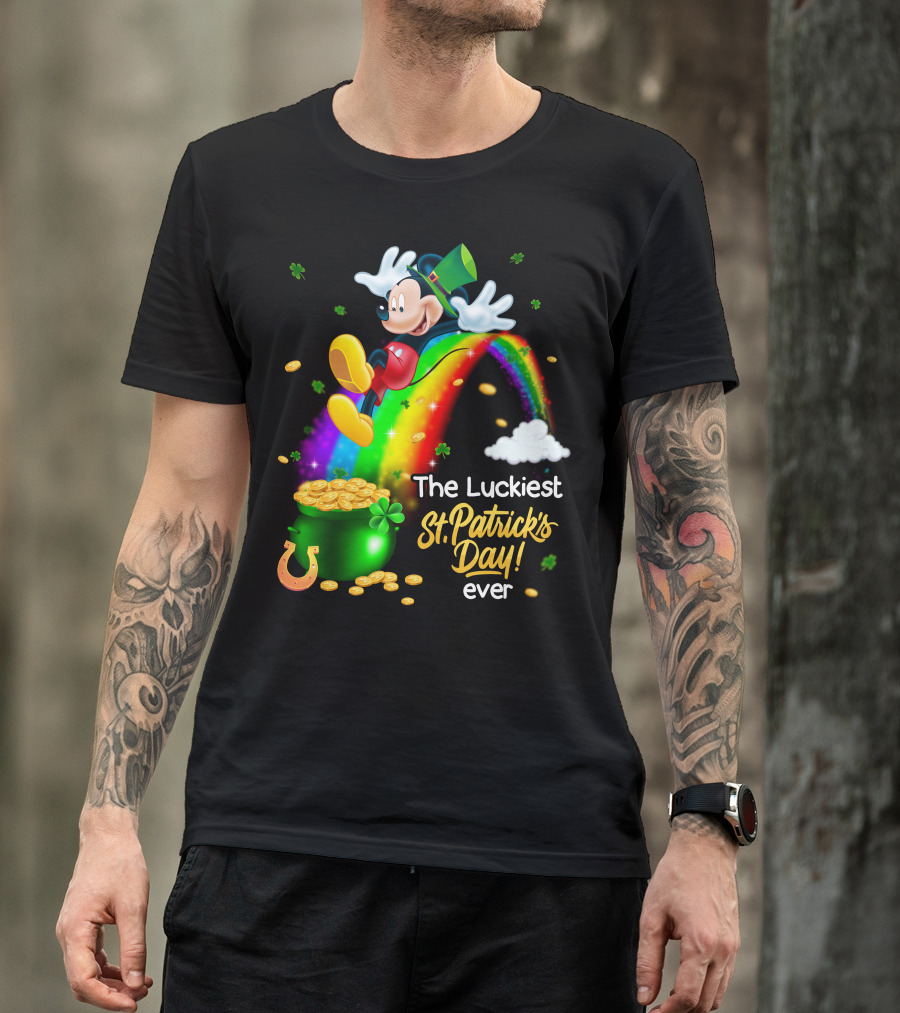 Mickey The Luckiest St. Patrick's Day Ever T-Shirt