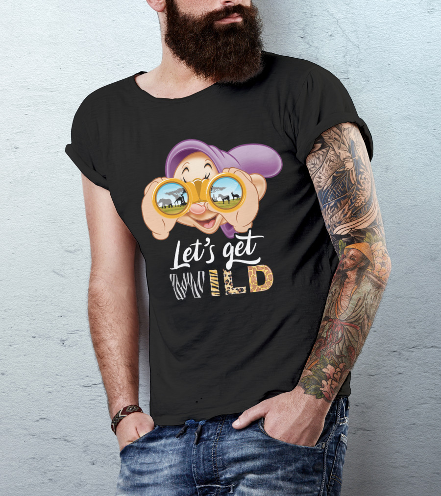 Dopey Let's Get Wild Binoculars Safari Adventure T-Shirt