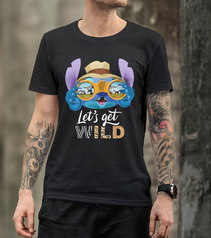 Stitch Let's Get Wild Safari Adventure T-Shirt