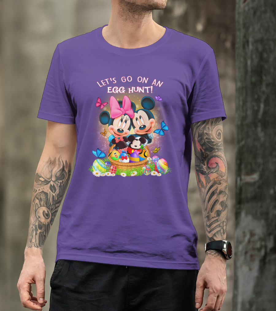 Let's Go On An Egg Hunt Mickey & Minnie T-Shirt