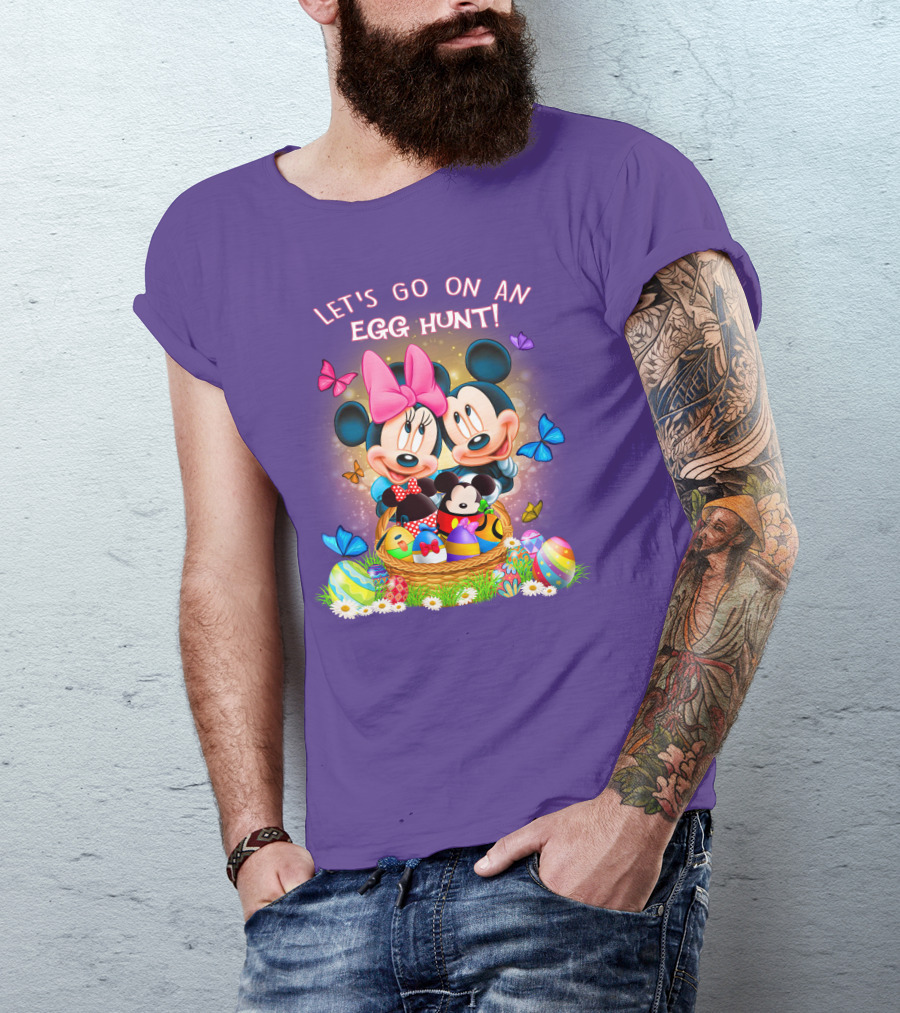 Let's Go On An Egg Hunt Mickey & Minnie T-Shirt