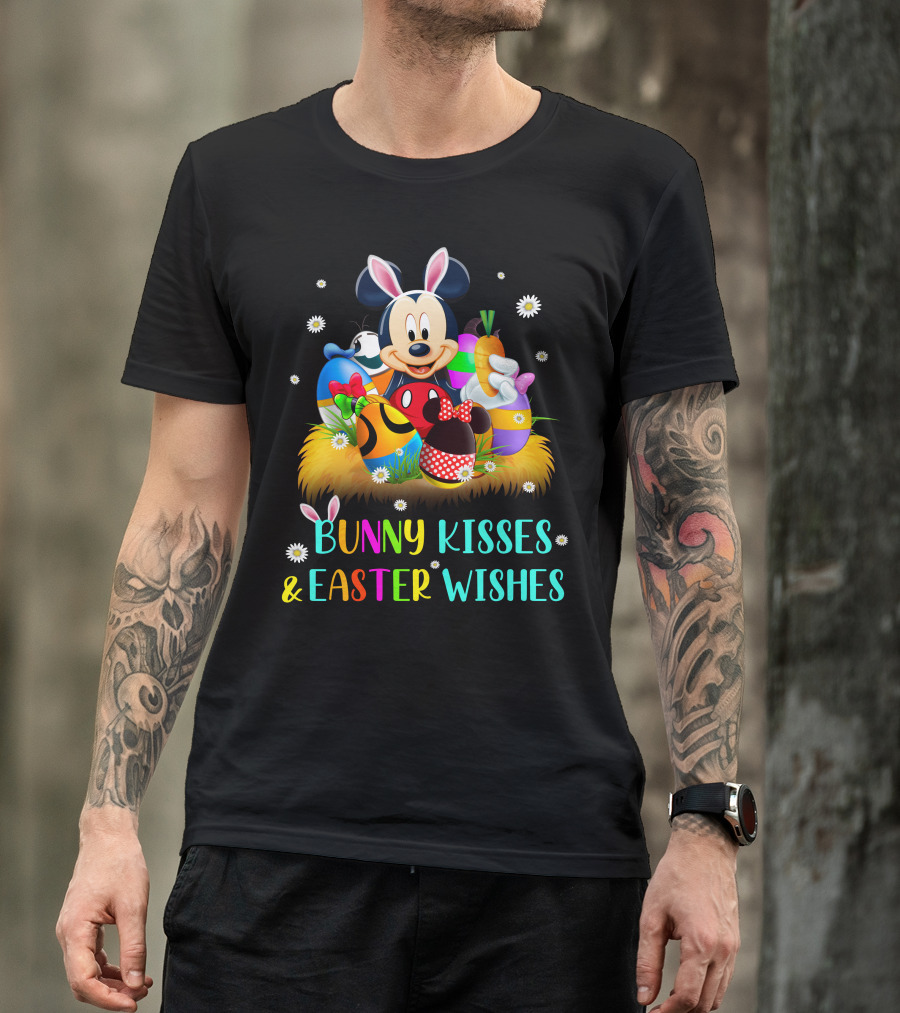 Mickey Bunny Kisses & Easter Wishes T-Shirt