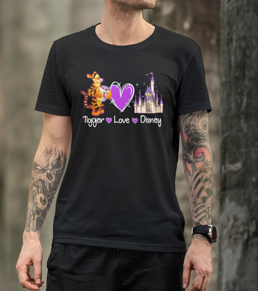 Tigger Love Disney Castle T-Shirt