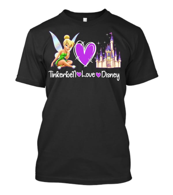 Tinkerbell Love Disney Castle Magic T-Shirt