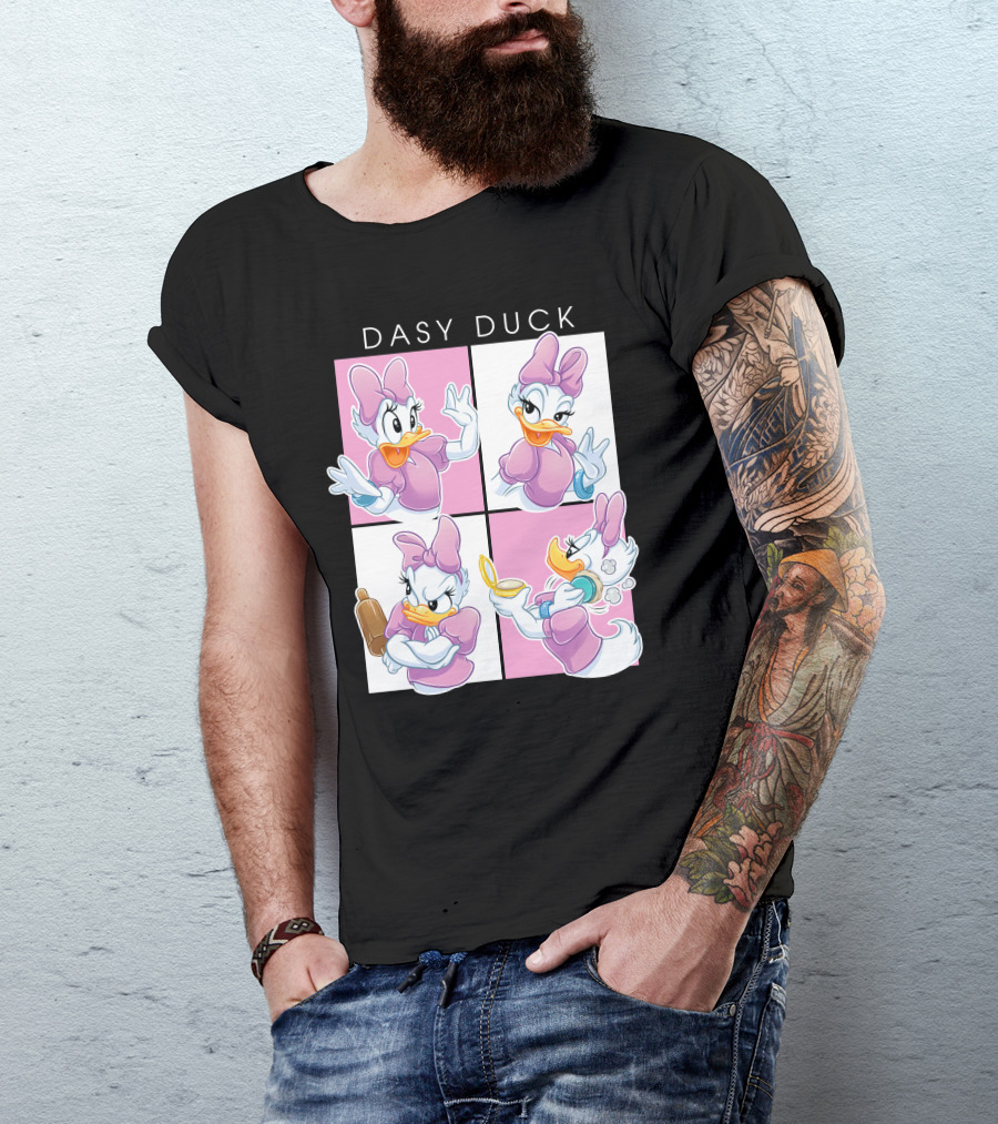 Daisy Duck Four Expressions Pink Outfit Series T-Shirt