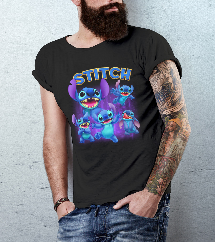 Stitch Lilo And Stitch Alien Character Expressions Collection T-Shirt