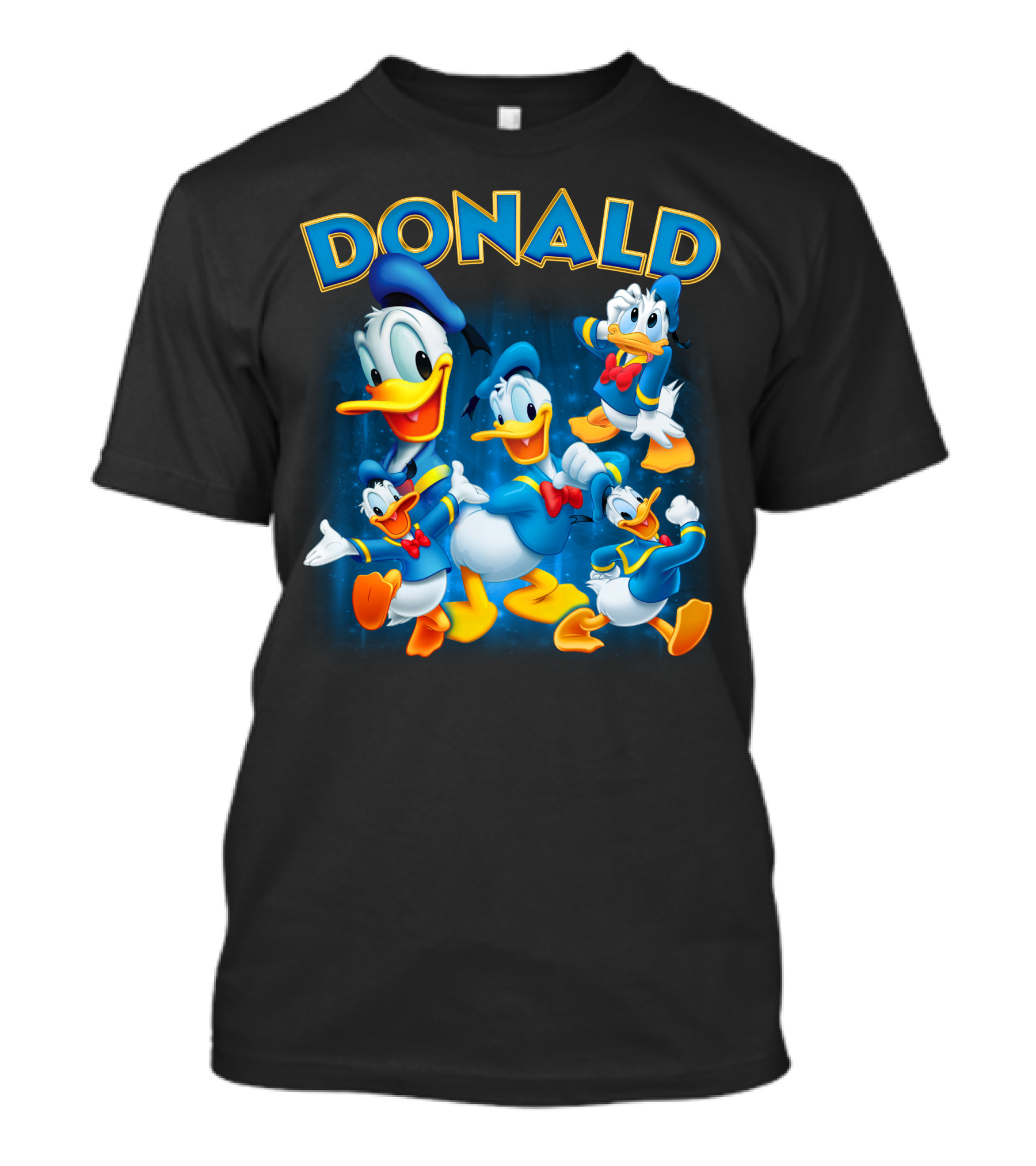 Donald Duck Blue Suit Yellow Duckling Cartoon Character Collection T-Shirt