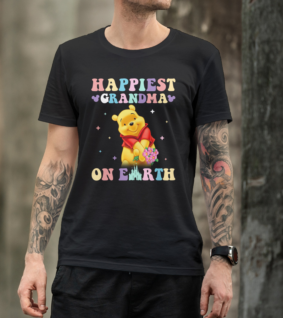 Happiest Grandma On Earth Winnie The Pooh Disney T-Shirt