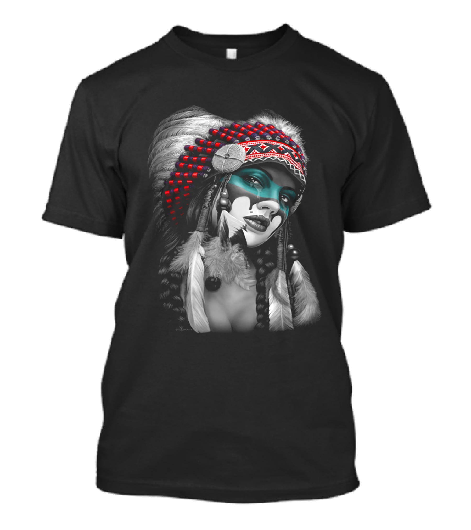Fdsgdfg Native Inspired Headdress T-Shirt