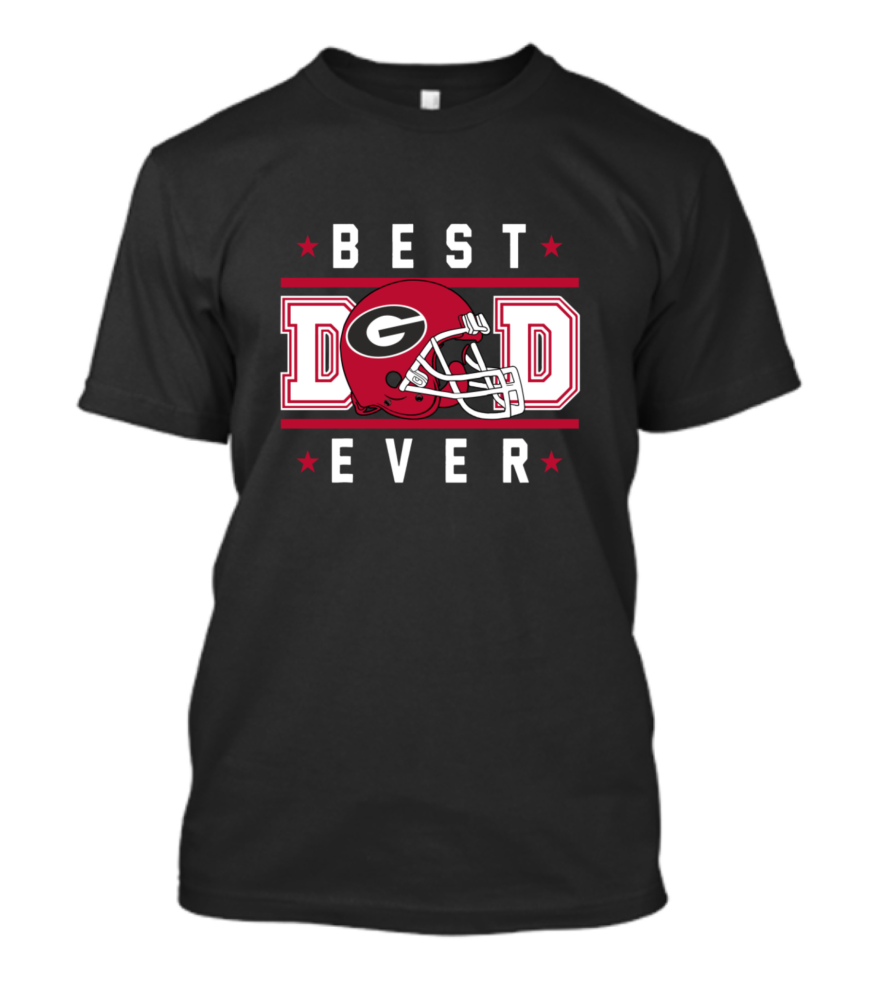 Best Dad Ever Georgia Bulldogs Helmet T-Shirt