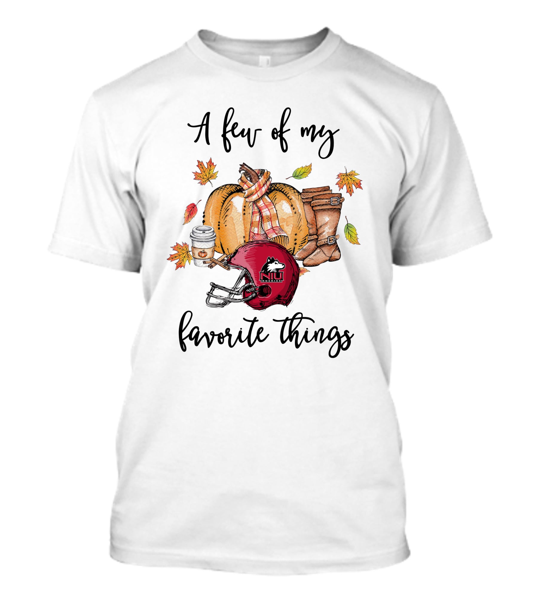 A Few Of My Favorite Things Northern Illinois Huskies Football Helmet T-Shirt
