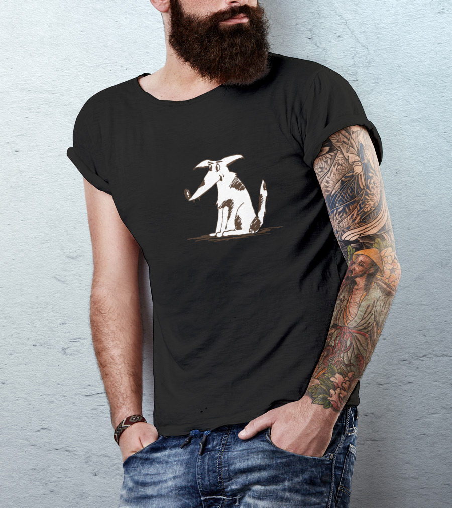 Louis The Dog Cartoon Drawing T-Shirt