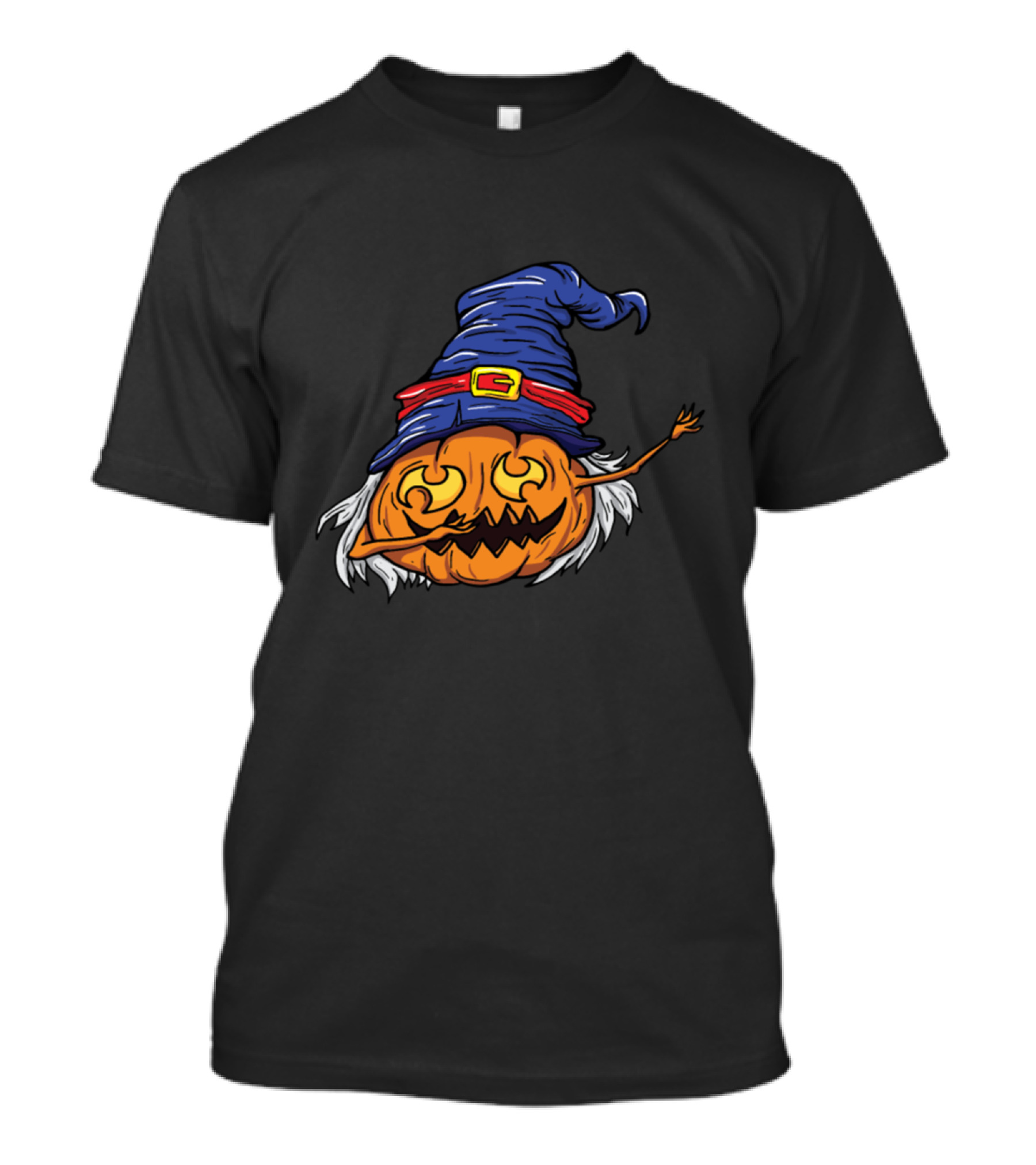 Halloween Pumpkin Witch Hat Dab Ghosts Horror T-Shirt