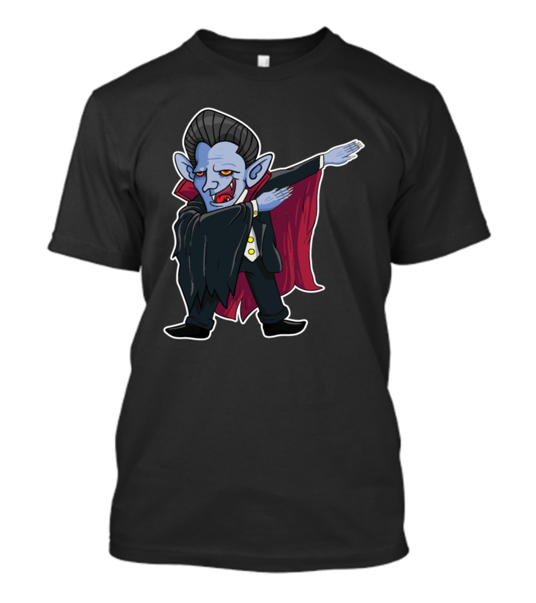 Halloween Vampire Dabbing Ghost Horror Pumpkin Gif T-Shirt