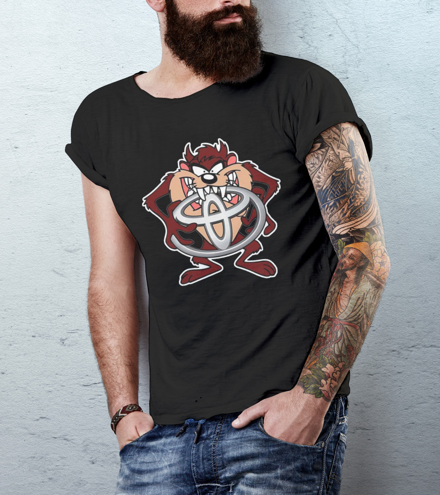 Taz Tasmanian Devil Toyota Logo Mashup T-Shirt