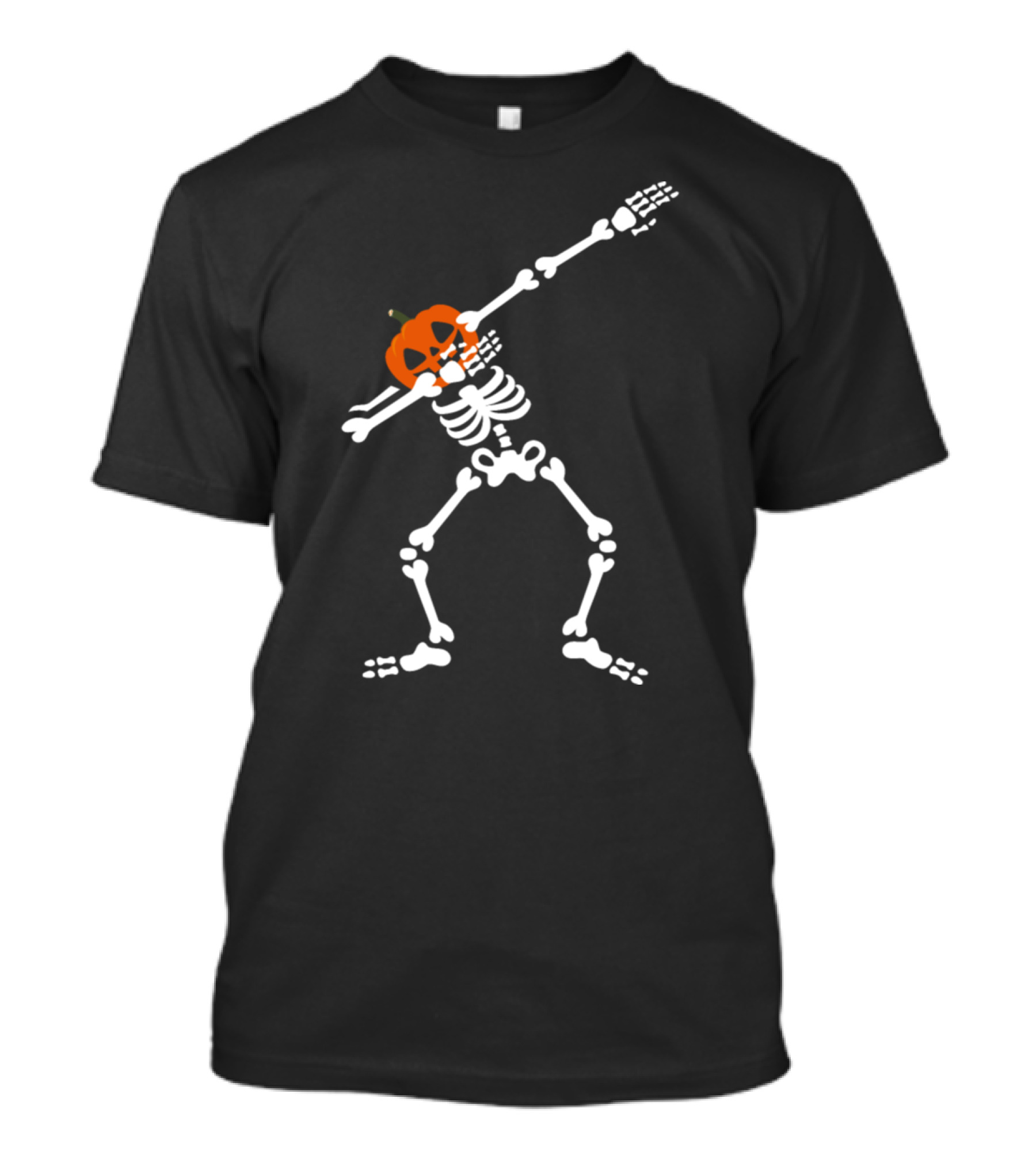 Funny Halloween Dabbing Skeleton Pumpkin Dab T-Shirt