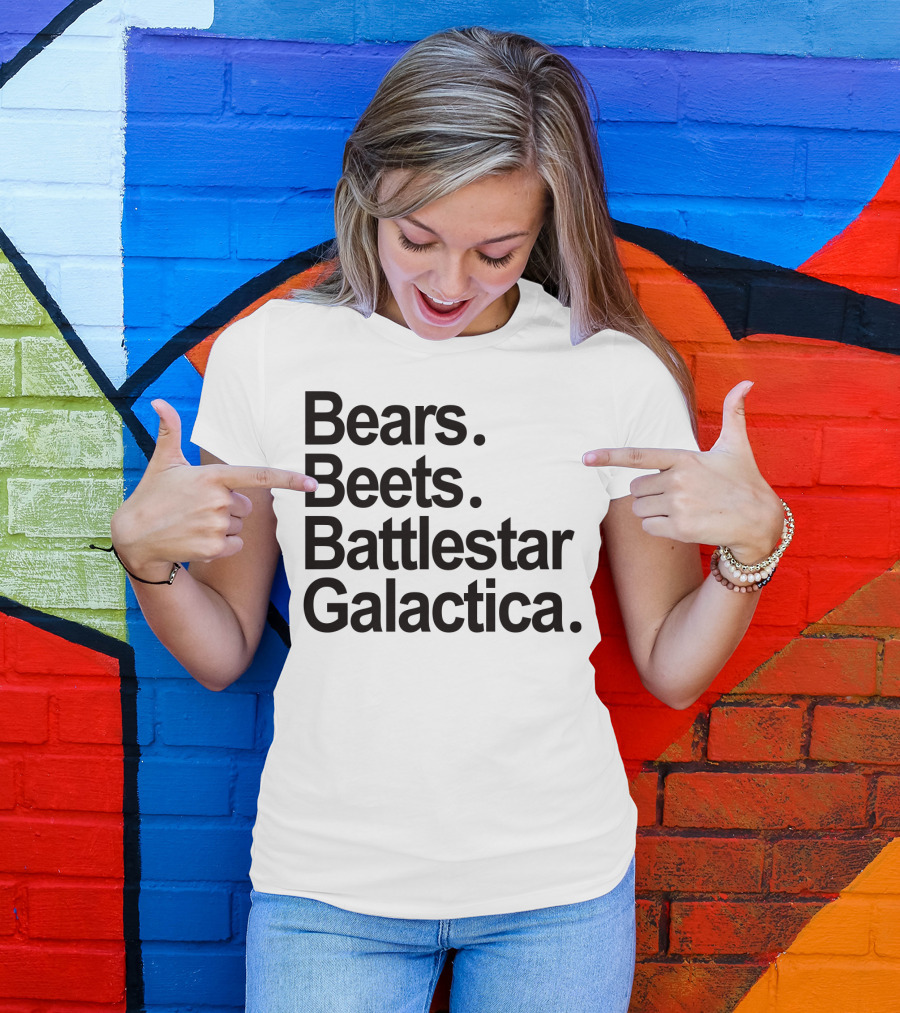 Bears Beets Battlestar Galactica The Office Dwight Schrute Phrase T-Shirt