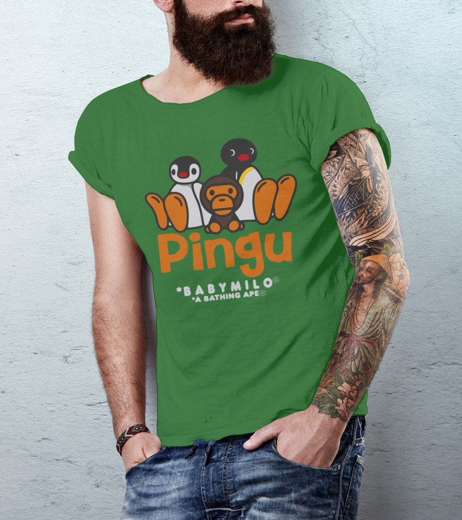 Pingu Baby Milo A Bathing Ape Collaboration T-Shirt
