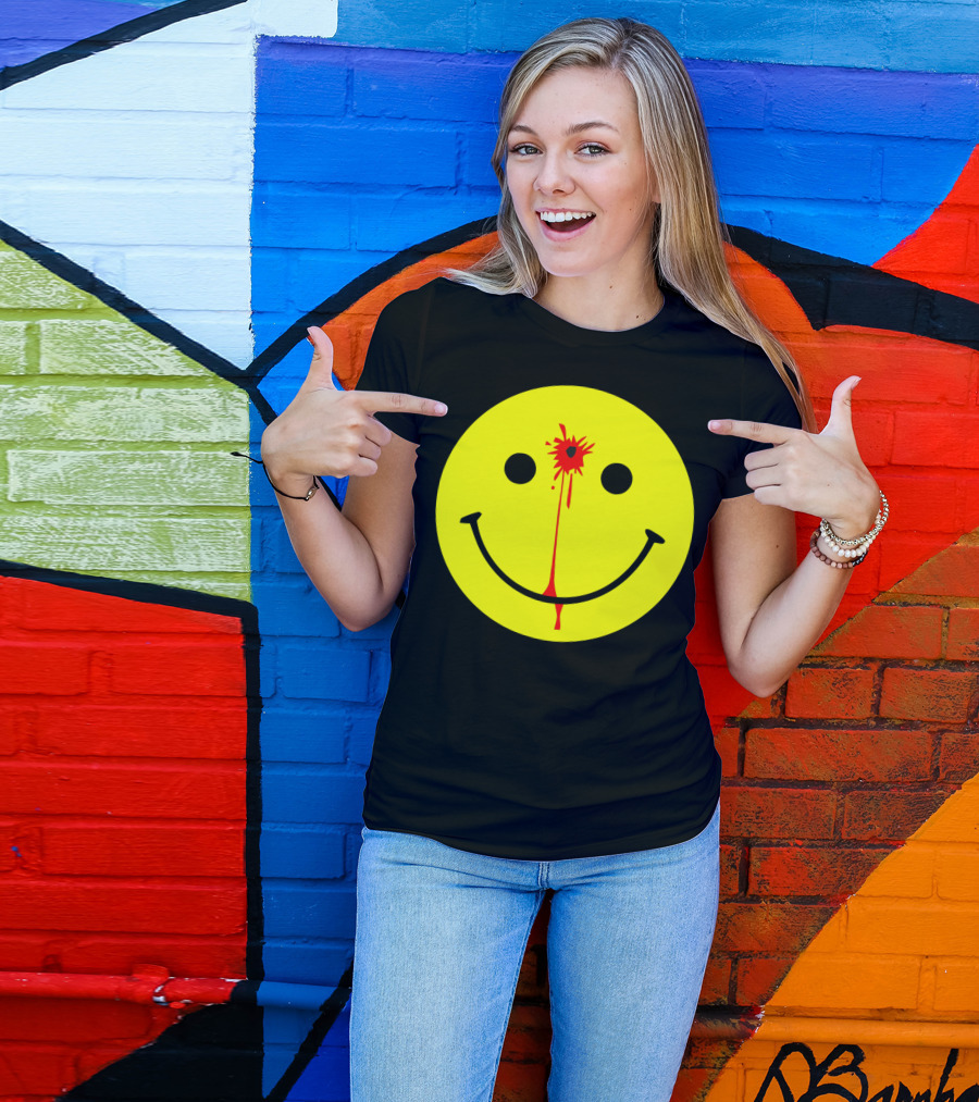 Have A Nice Day Smiley Face Blood Splatter T-Shirt