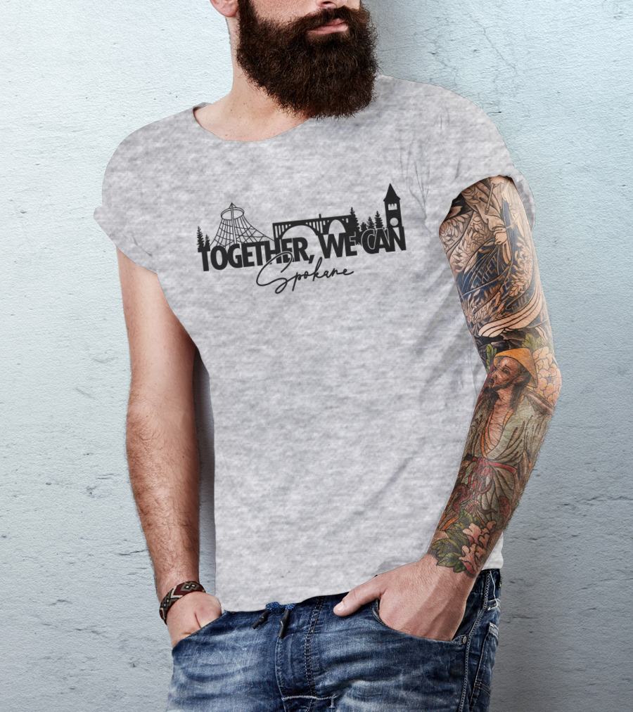 Together We Can Spokane Landmarks Collaboration T-Shirt