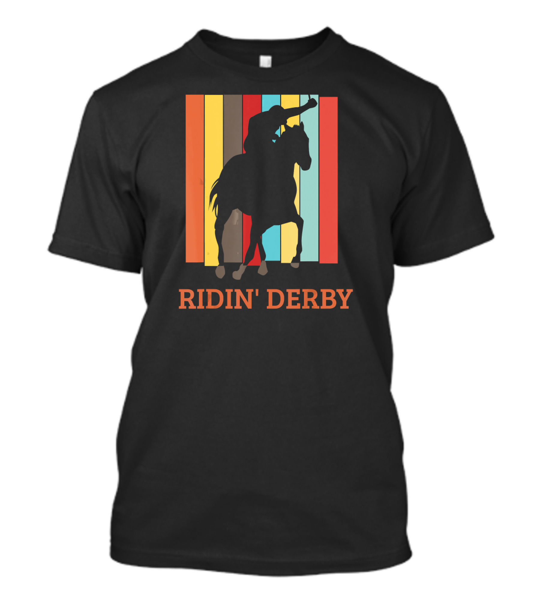 Ridin Derby Vintage Funny Horse Racing T-Shirt