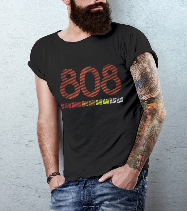 808 Retro Style Roland Electronic Drum Machine T-Shirt