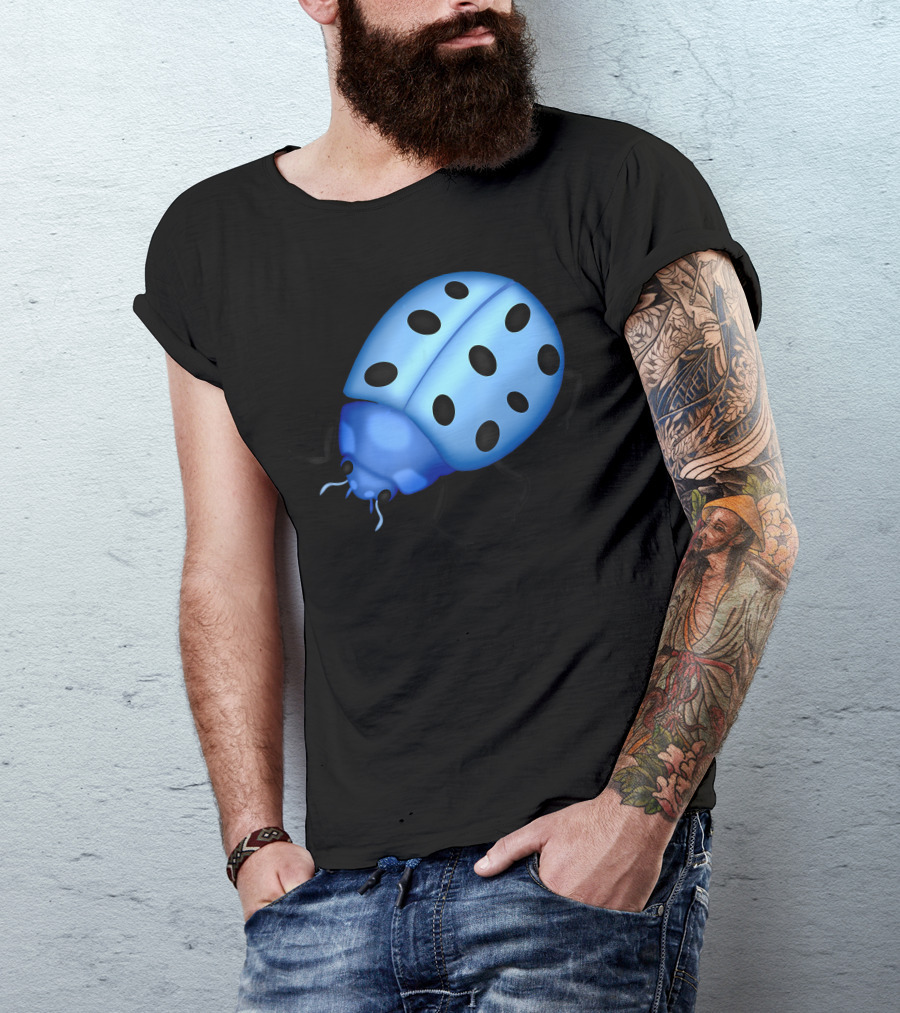 Blue Beetle Ladybug Buggy Bug T-Shirt