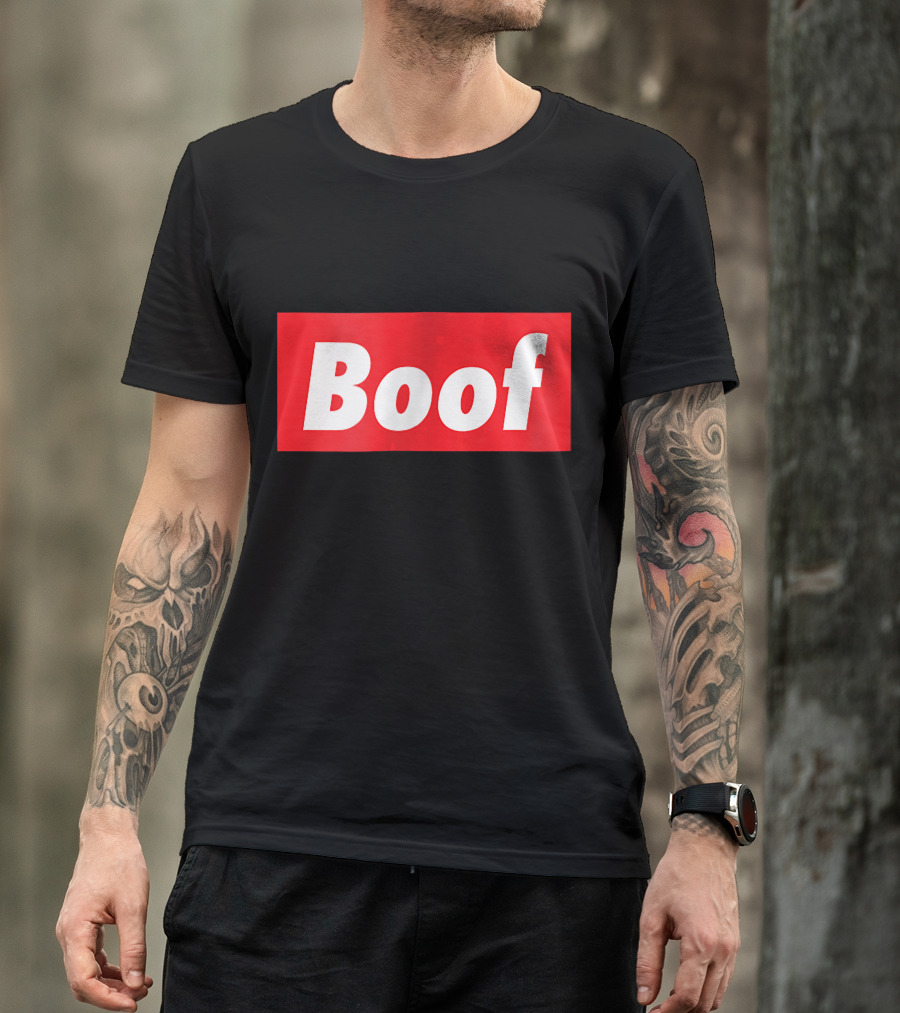 Boof Kayaking Rafting Bold Red BoxLogo T-Shirt