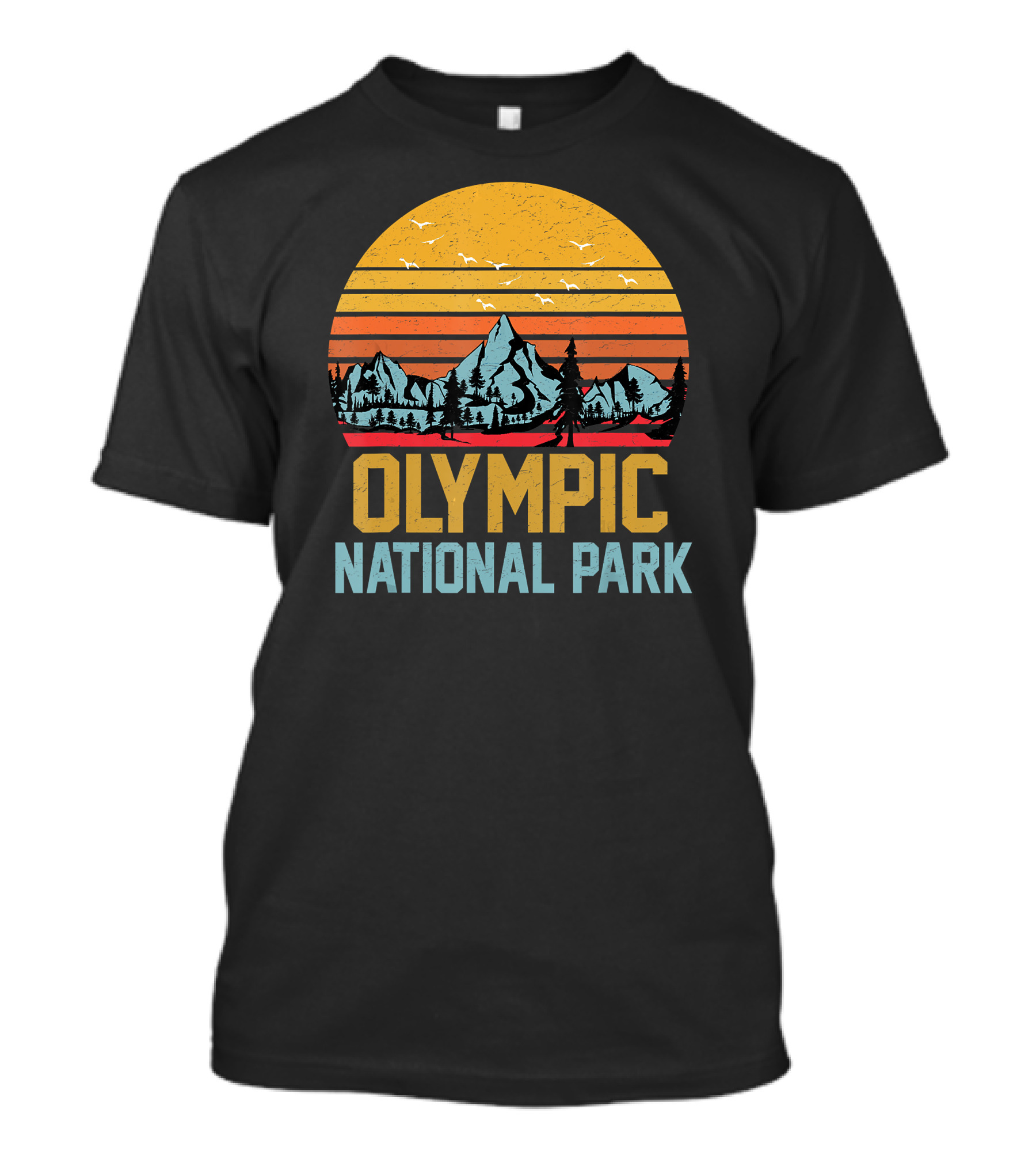 Olympic National Park Camping Hiking Jungle T-Shirt