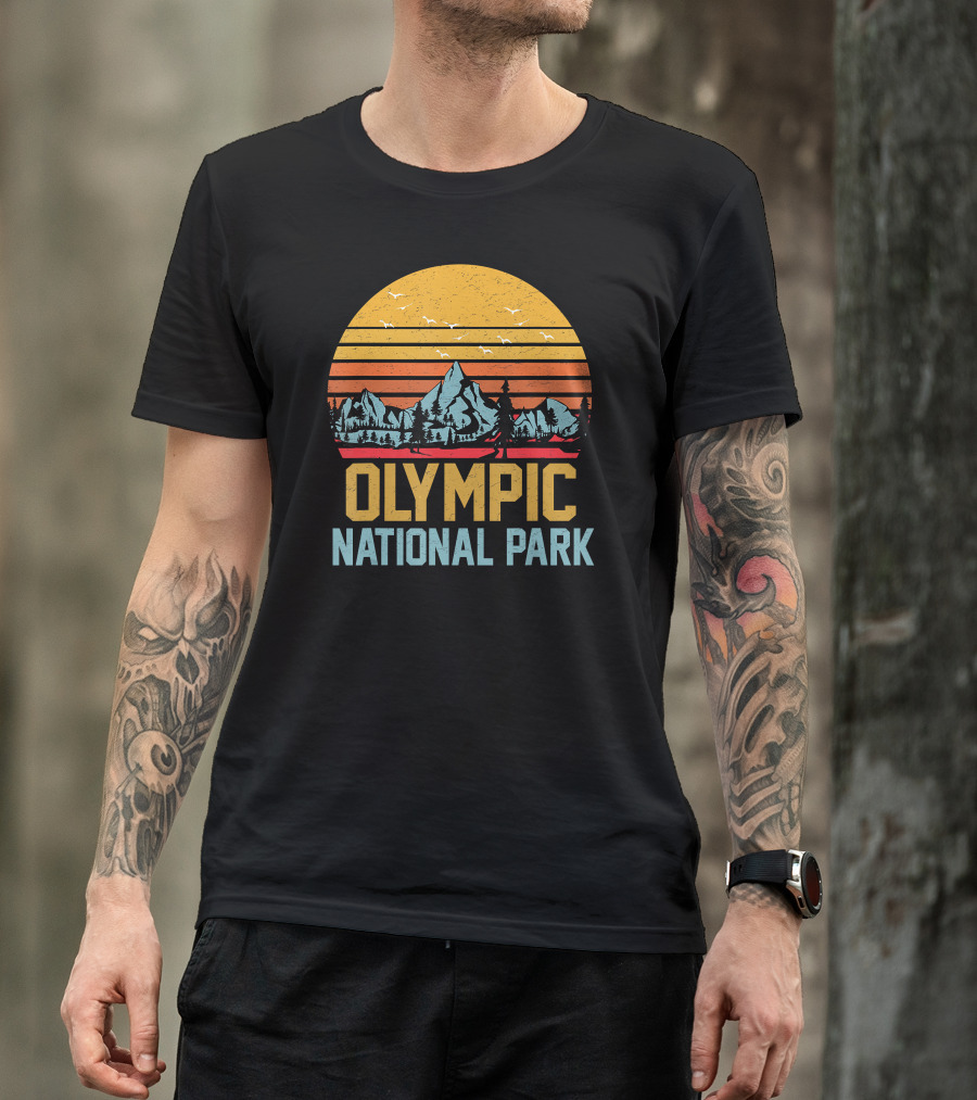 Olympic National Park Camping Hiking Jungle T-Shirt