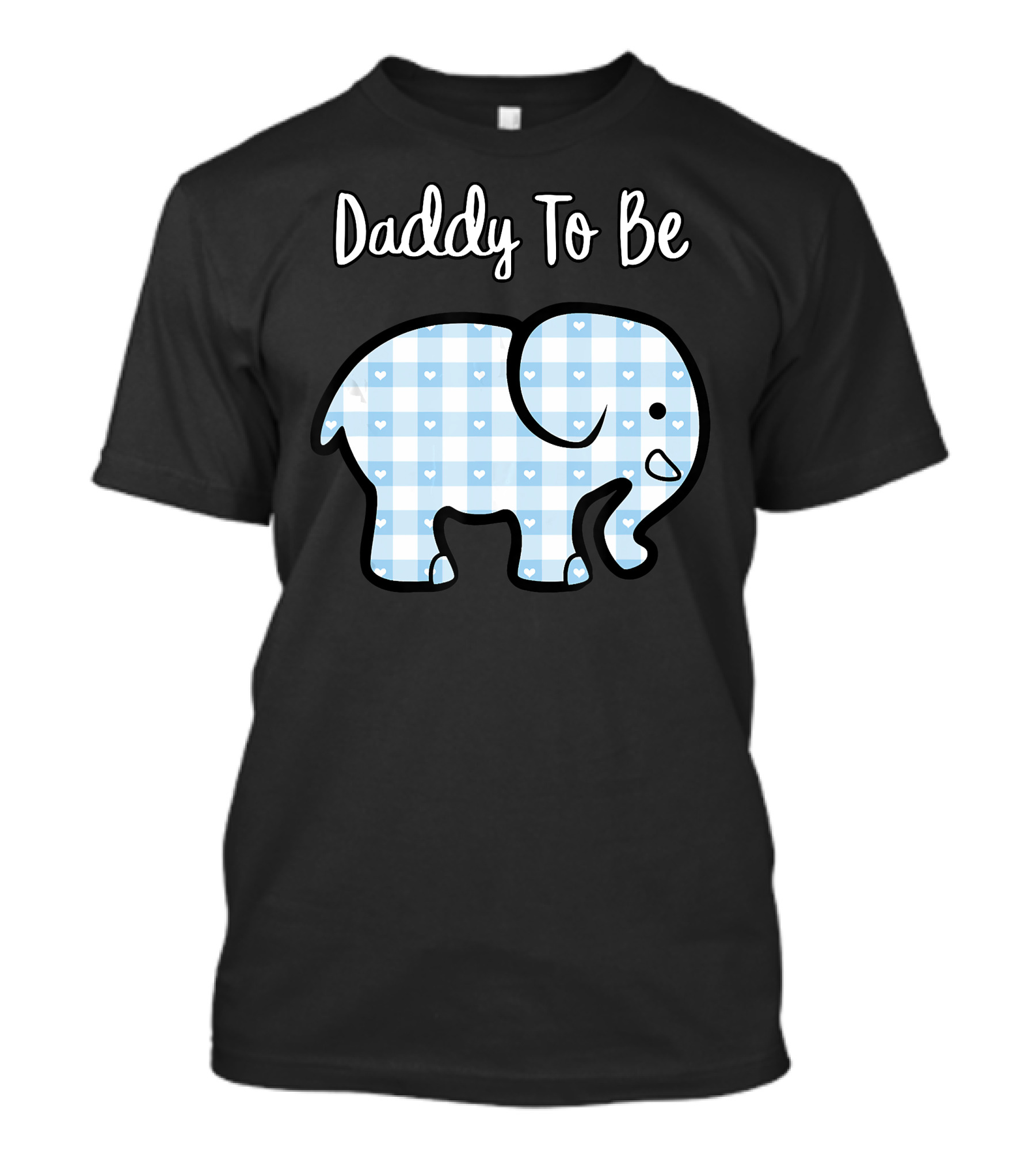 Daddy To Be Cute Blue Elephant Baby Boy T-Shirt