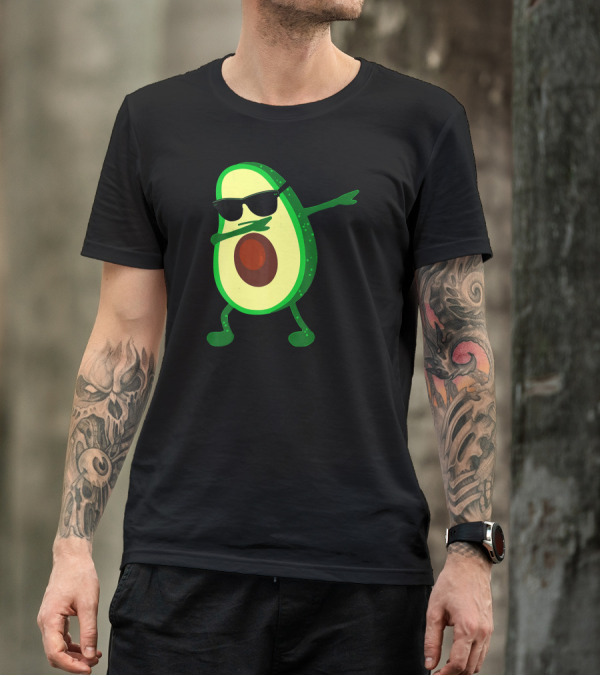 Dabbing Avocado Green Love With Sunglasses Trump Plant Food T-Shirt
