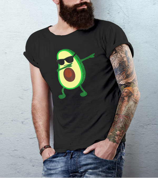 Dabbing Avocado Green Love With Sunglasses Trump Plant Food T-Shirt