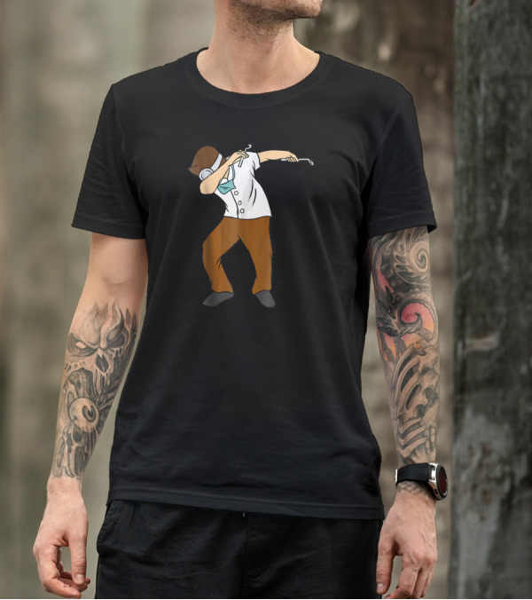 Dabbing Dentist Funny Dab Dental Dentist Dabbing Pose T-Shirt